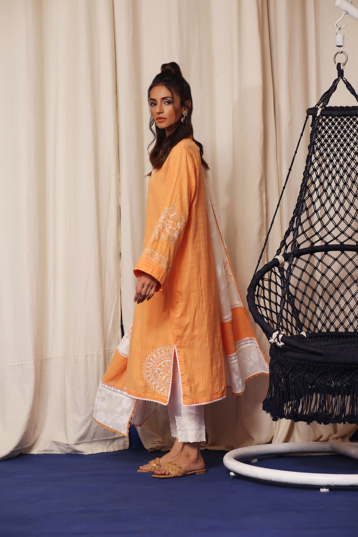  Explore Mona Imran's Naya Collection: The perfect summer fashion with embossed lawn, cotton net, applique work, and resham embroidery.